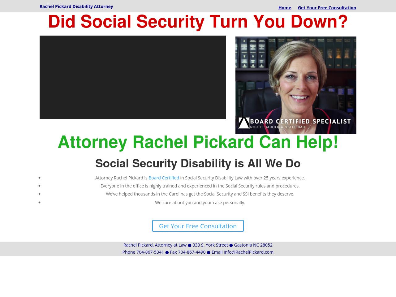 Pickard, Rachel - Gastonia NC Lawyers
