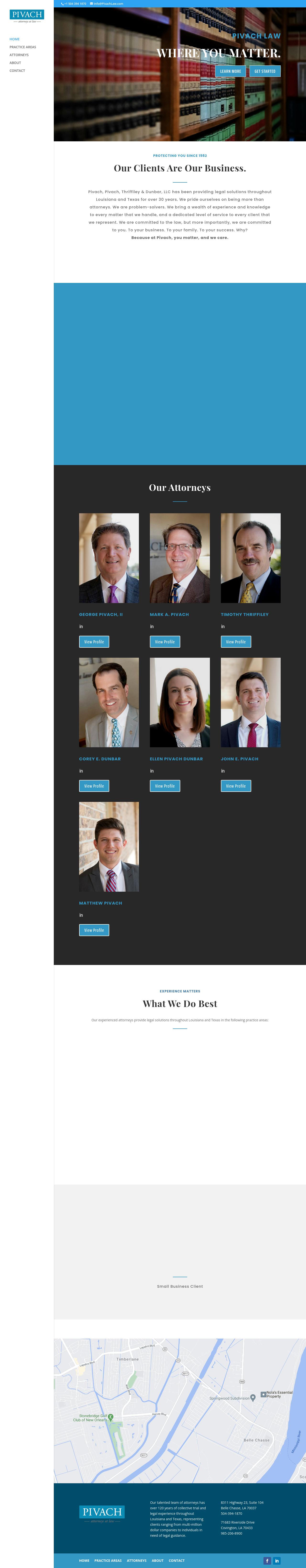 Pivach Pivach Hufft Thriffiley & Dunbar LLC. - Belle Chasse LA Lawyers