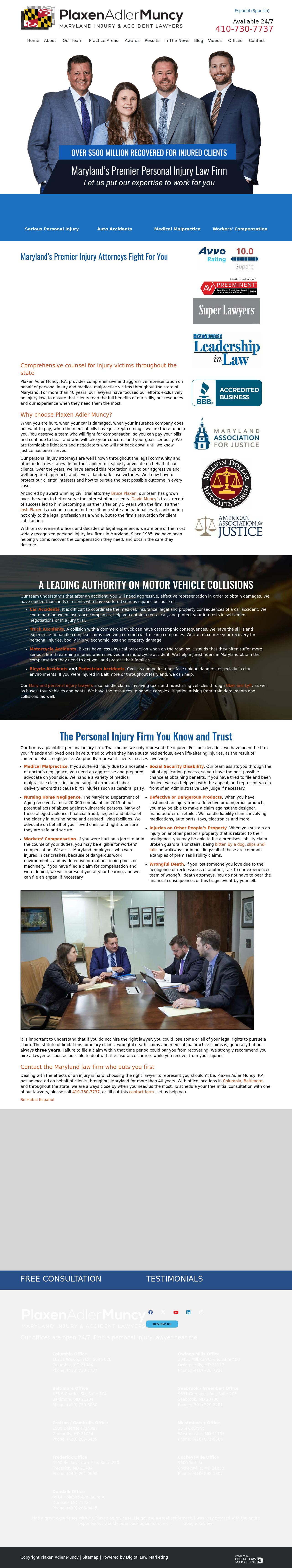 PLAXEN & ADLER - Columbia MD Lawyers