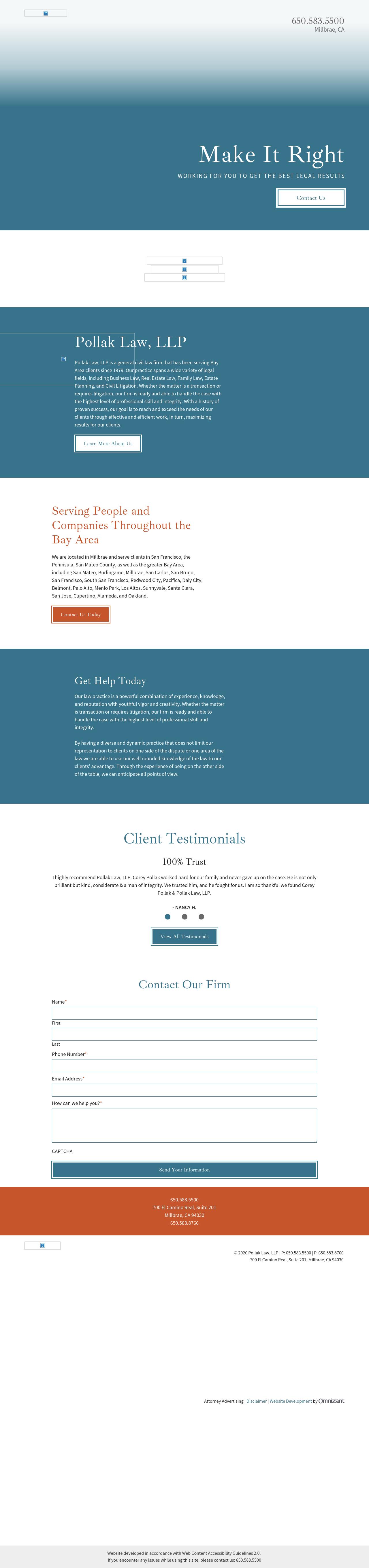 Pollak Law, LLP - Millbrae CA Lawyers