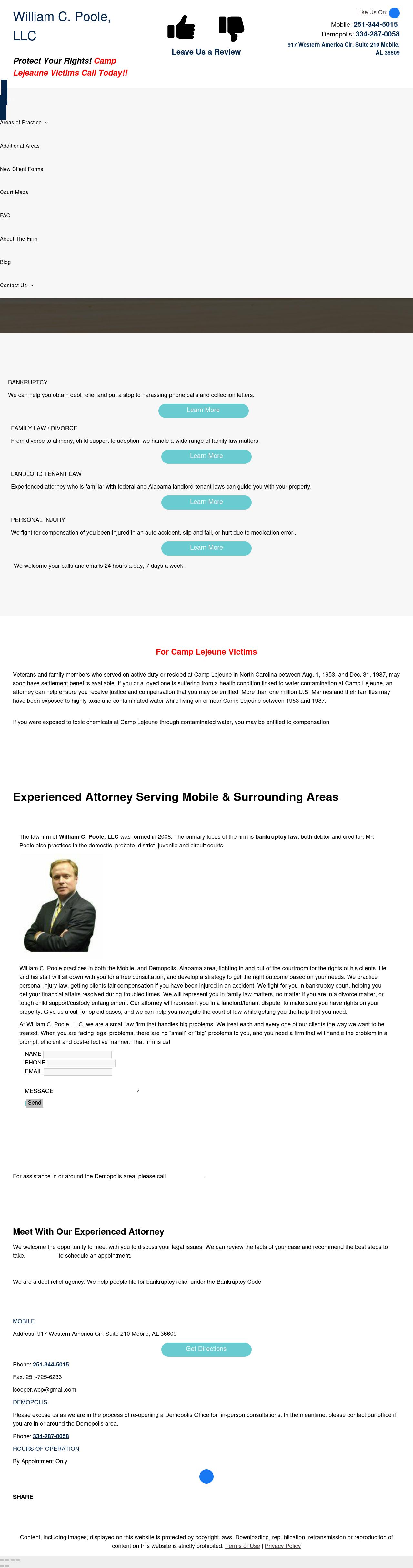 Poole, William C LLC - Mobile AL Lawyers