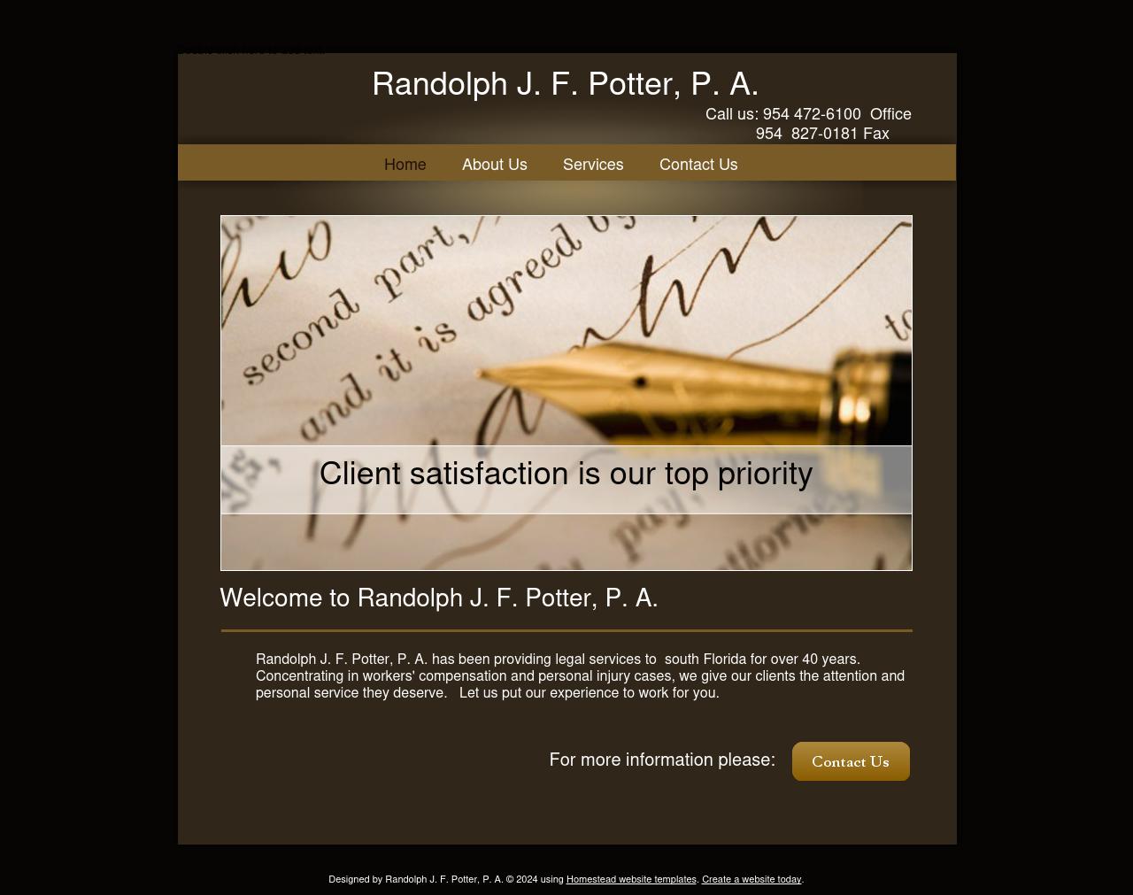 Potter, Randolph J F - Coral Springs FL Lawyers