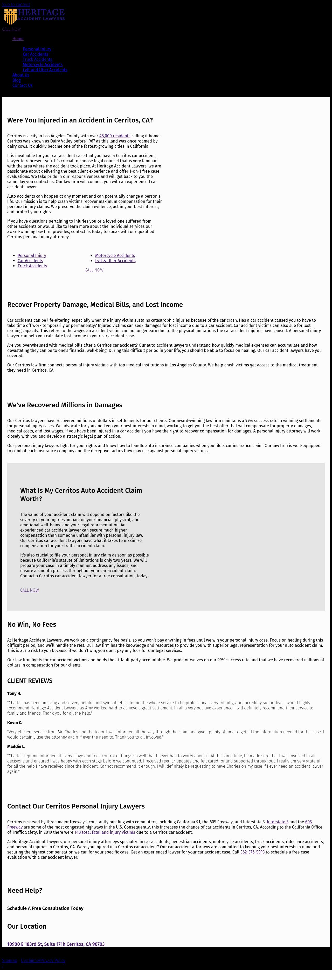 Heritage Accident Lawyers - Cerritos CA Lawyers