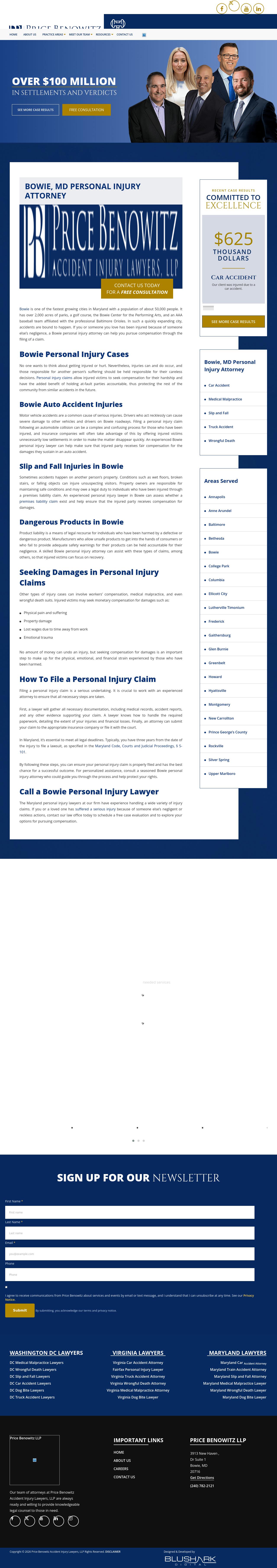 Price Benowitz Accident Injury Lawyers, LLP - Bowie MD Lawyers