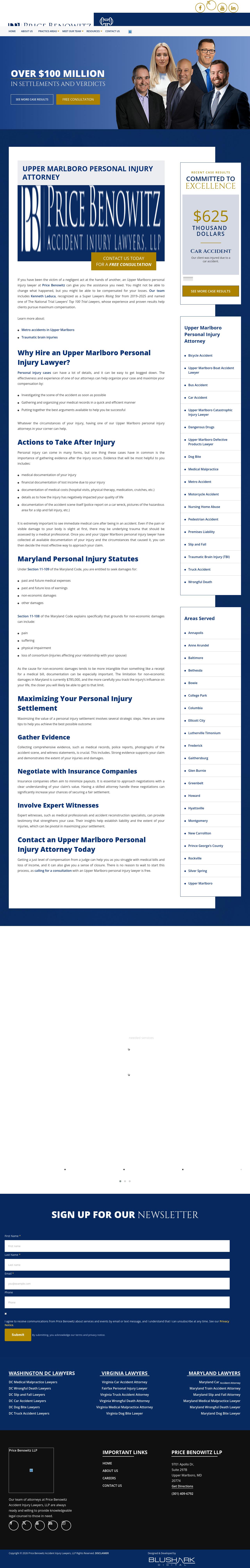 Price Benowitz Accident Injury Lawyers, LLP - Upper Marlboro MD Lawyers