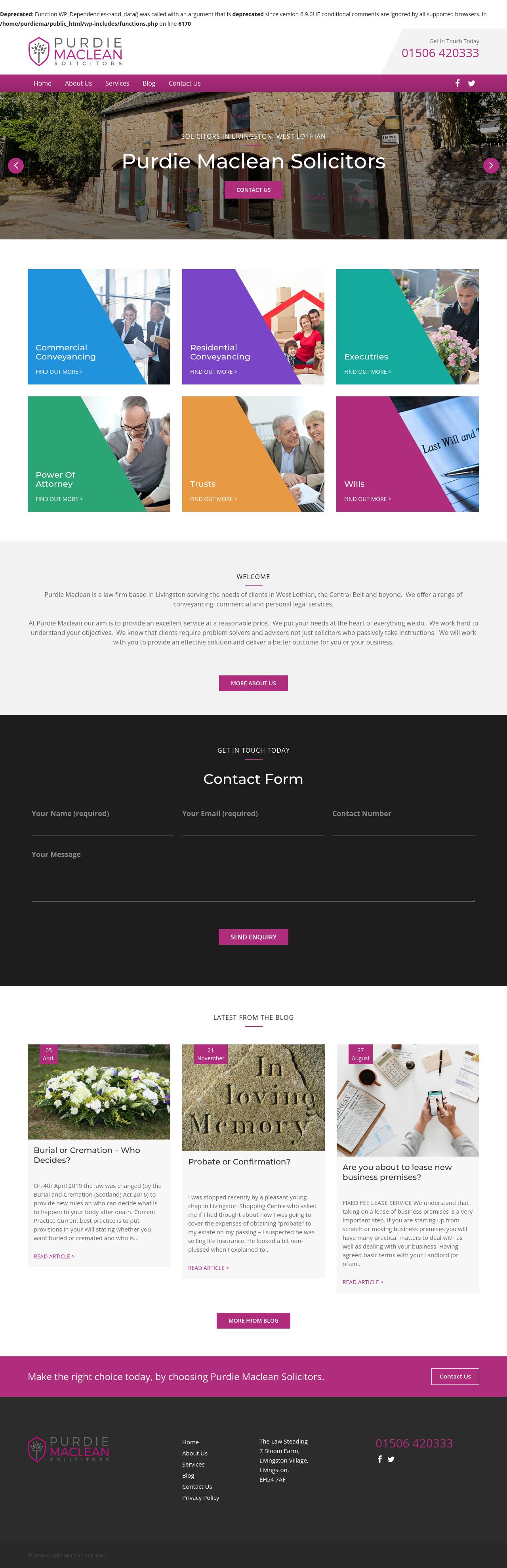 Purdie Maclean Limited - Livingston West Lothian  Lawyers