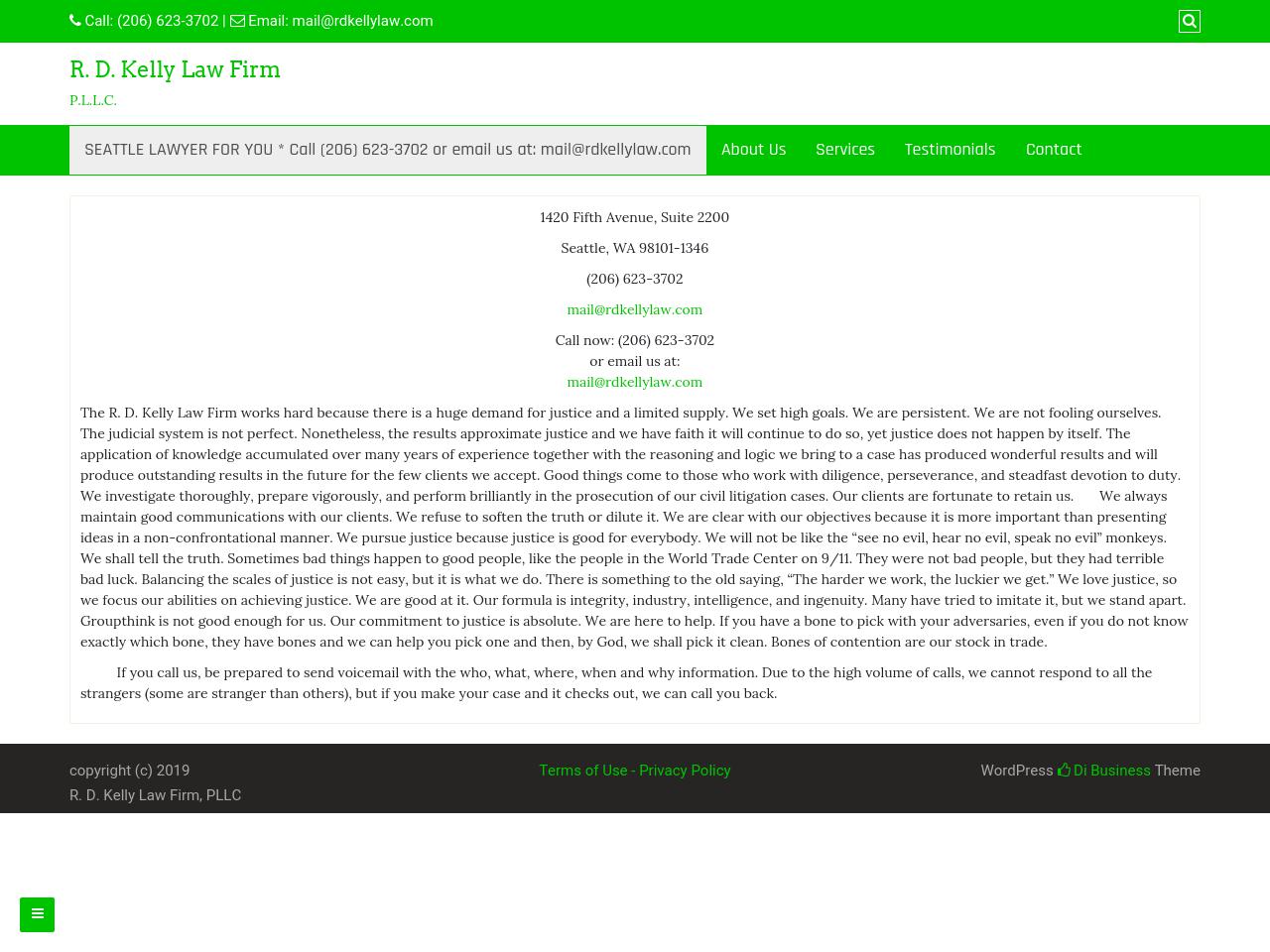 R. D. Kelly Law Firm, P.L.L.C. - Seattle WA Lawyers