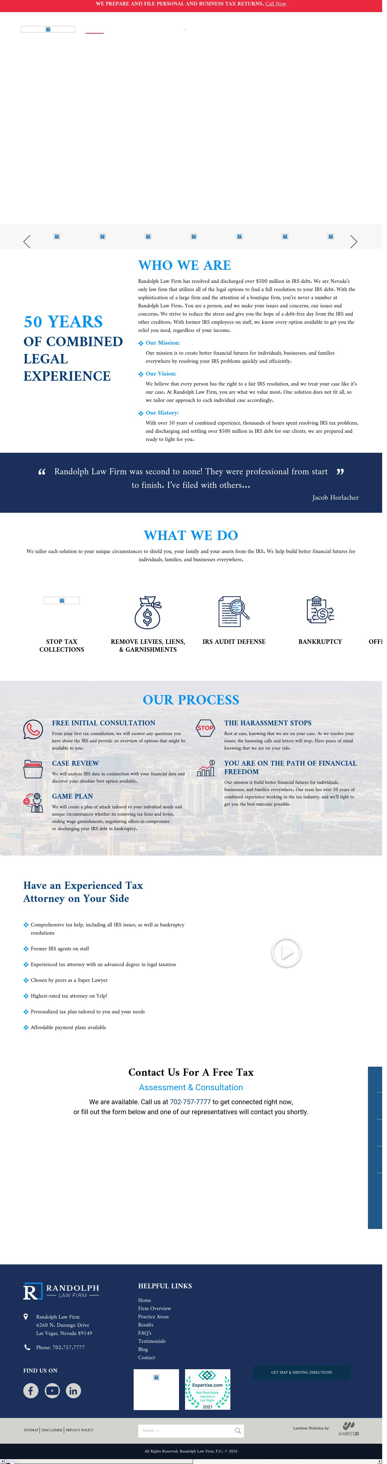 Randolph Law Firm - Las Vegas NV Lawyers