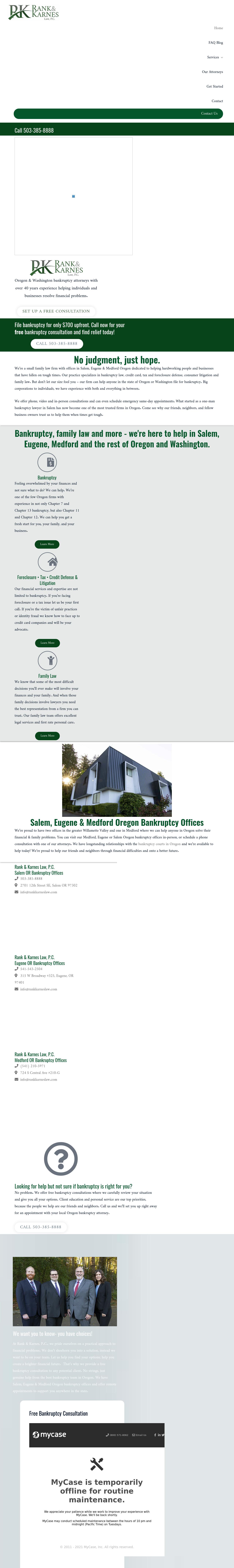 Rank & Associates PC - Salem OR Lawyers