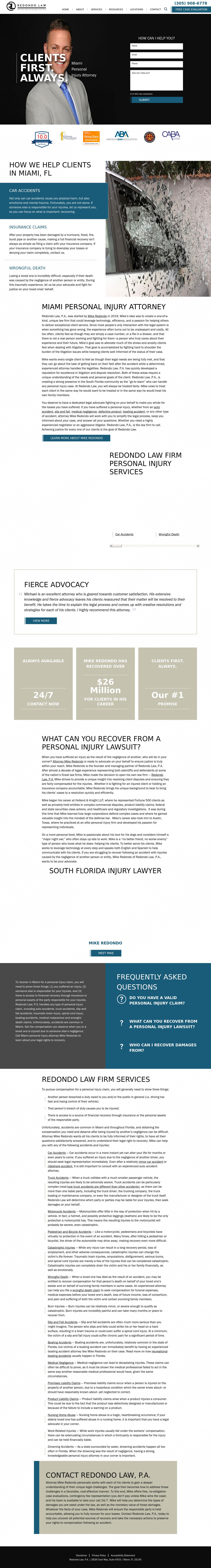 Redondo Law Firm - Miami FL Lawyers