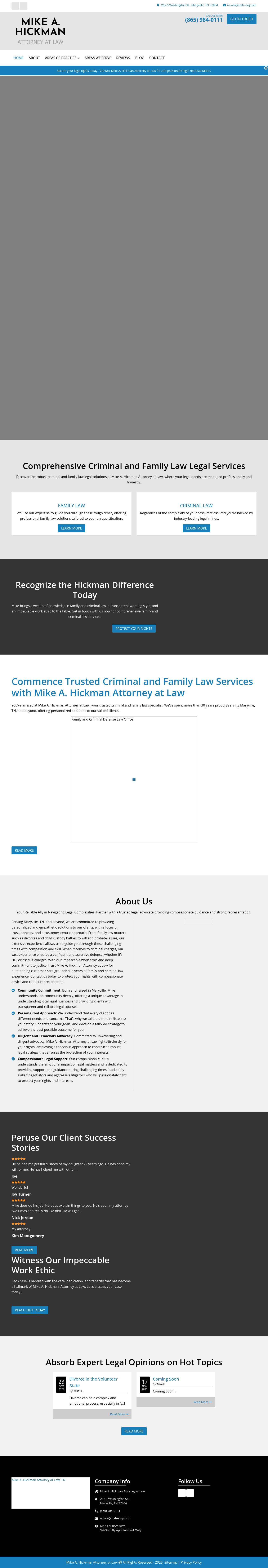 Reed and Hickman Attorneys - Maryville TN Lawyers