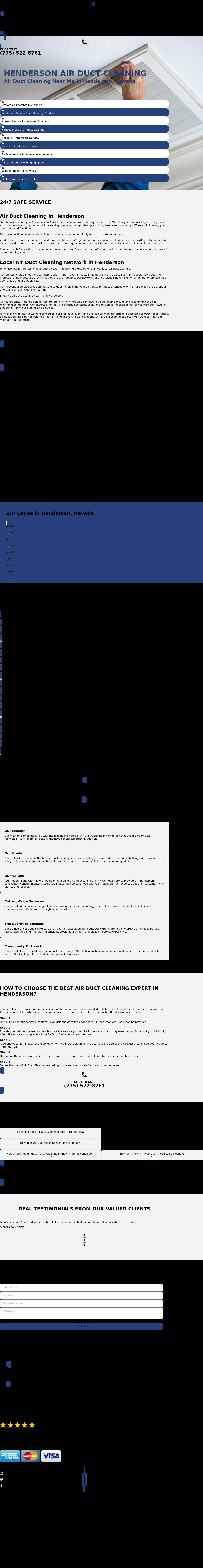 Henderson Airduct Cleaning Services - Henderson NV Lawyers