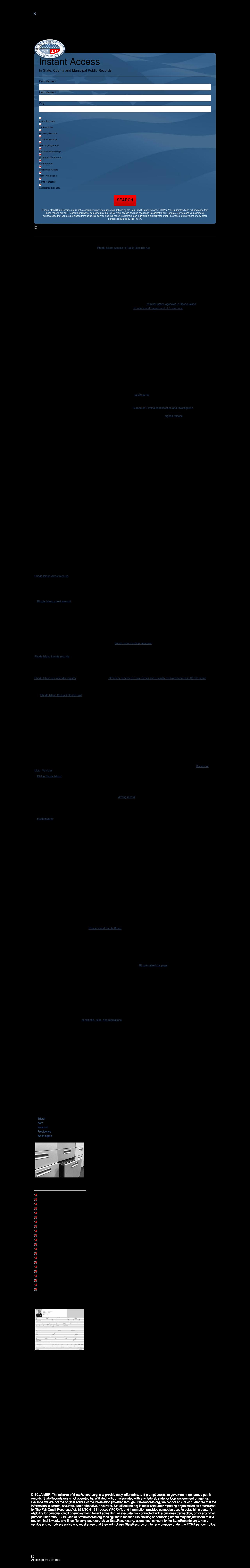 Rhode Island Criminal Records - Providence RI Lawyers