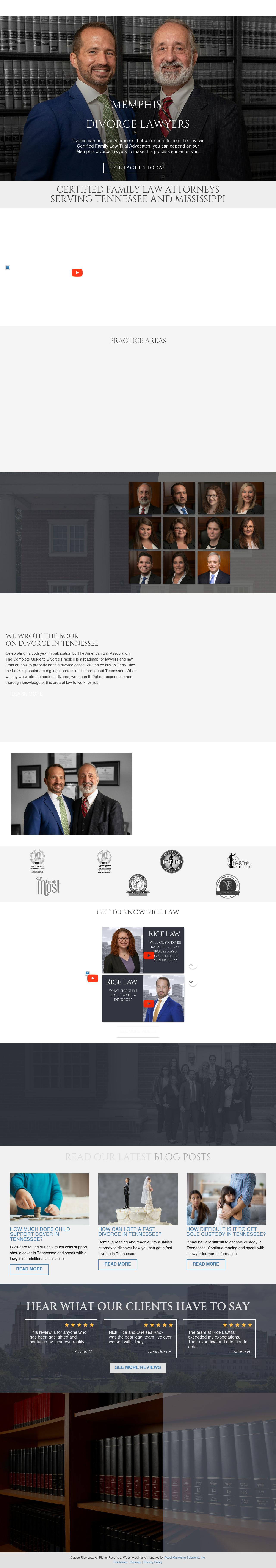 Rice Divorce Team - Memphis TN Lawyers