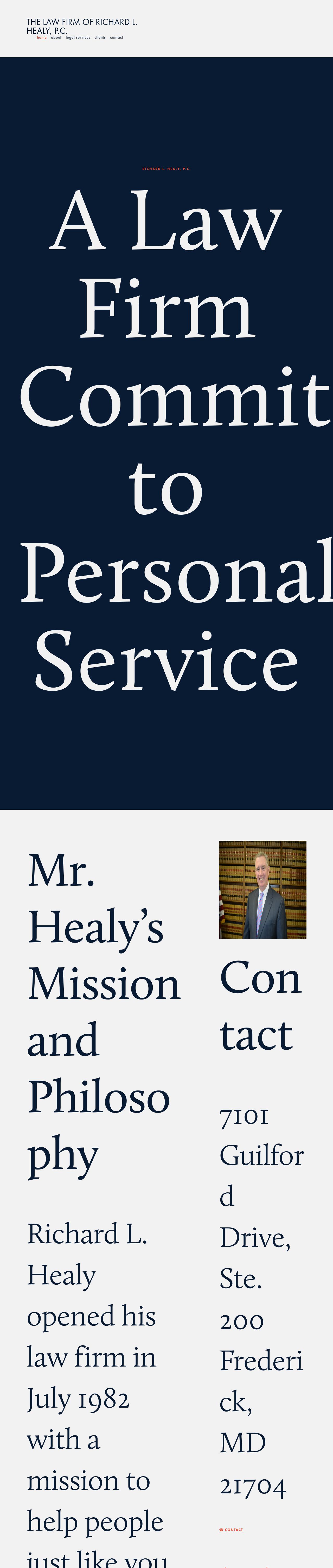 Richard L. Healy, P.C. - Gaithersburg MD Lawyers