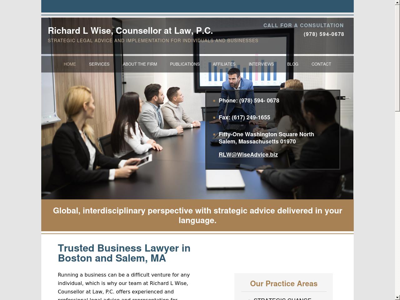 Richard L. Wise - Salem MA Lawyers