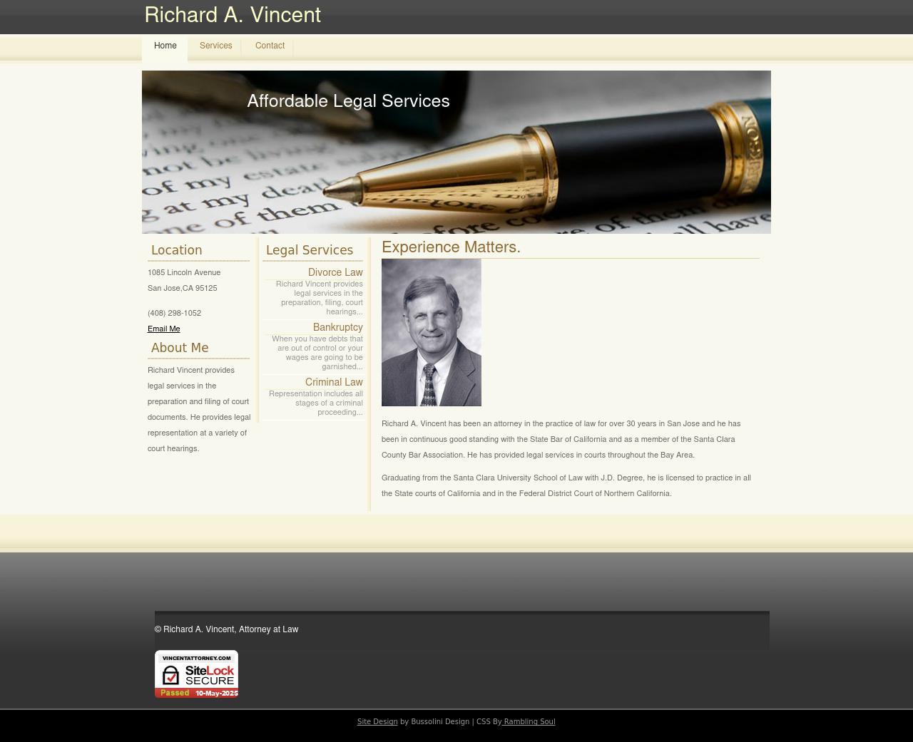 RICHARD VINCENT ATTORNEY AT LAW - San Jose CA Lawyers