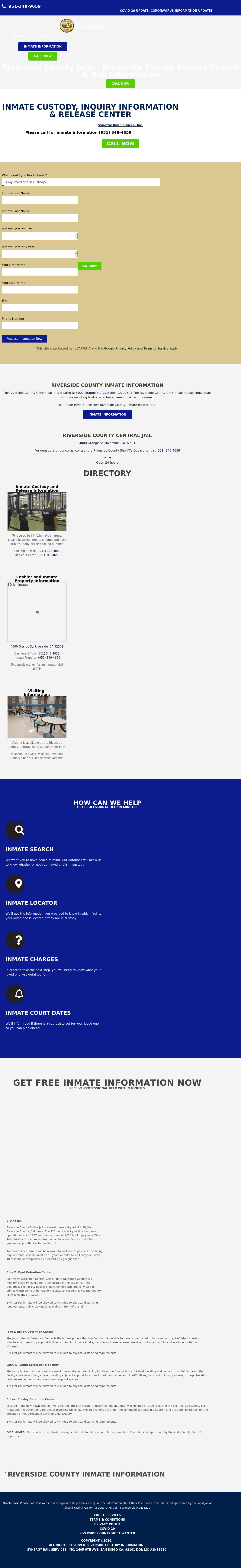 Riverside County Jails - Riverside  CA Lawyers