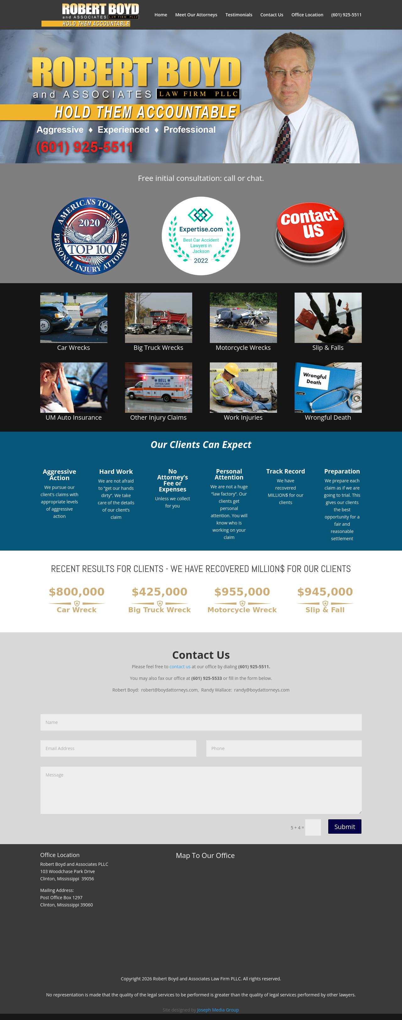 Robert Boyd And Associates Law Firm - Clinton MS Lawyers