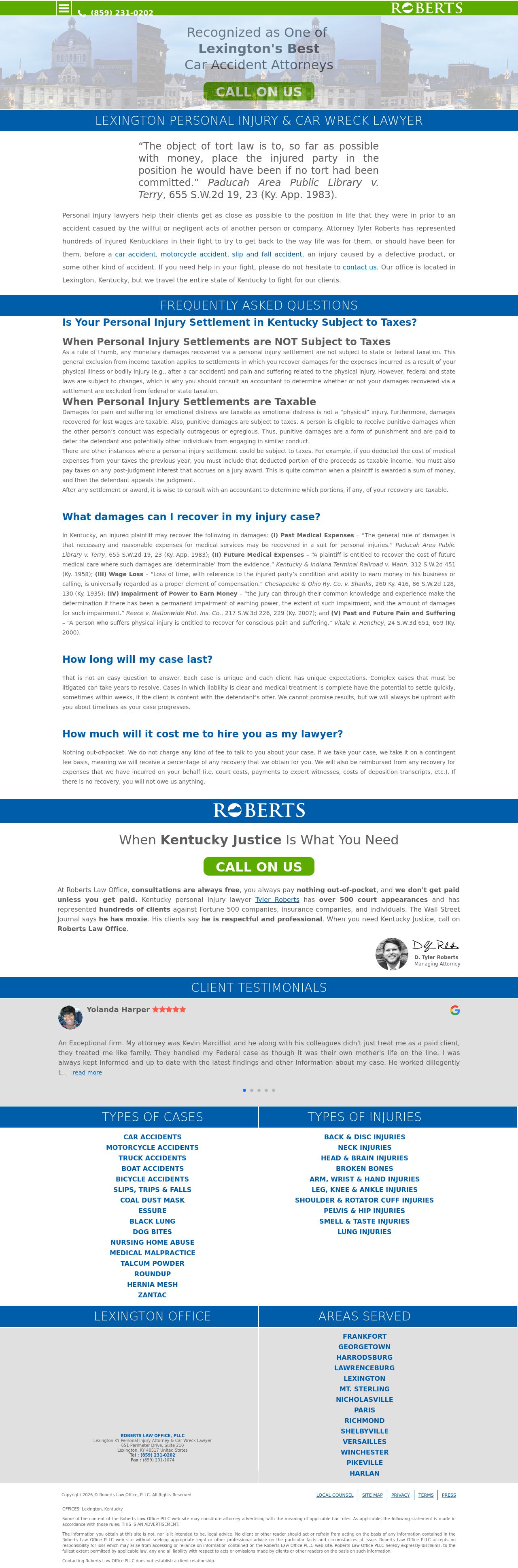 Roberts Law Office, PLLC - Lexington KY Lawyers