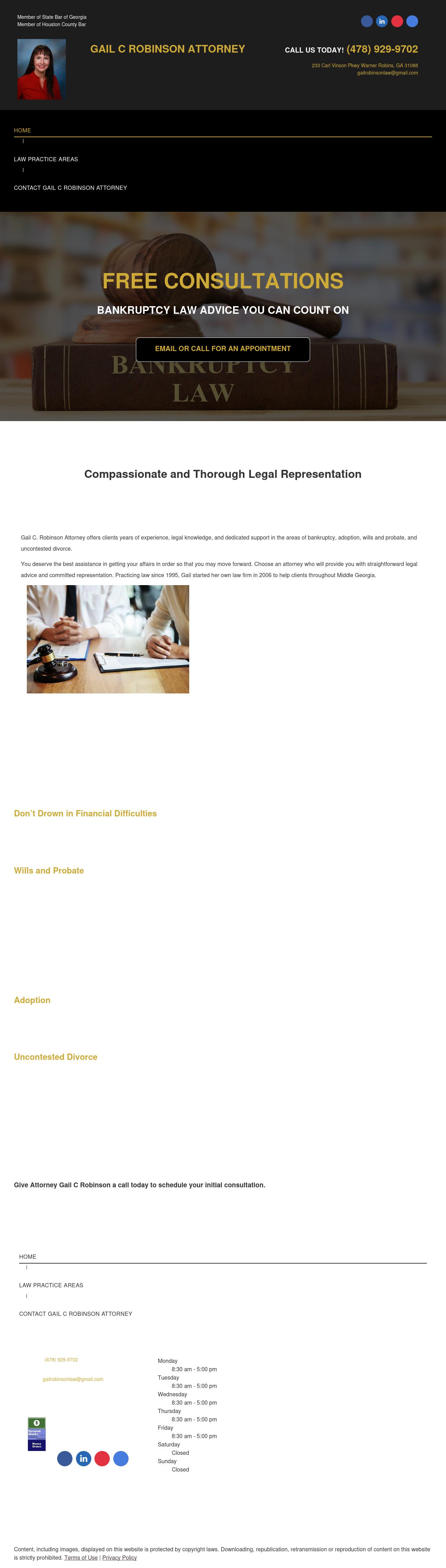 Robinson Gail C - Warner Robins GA Lawyers