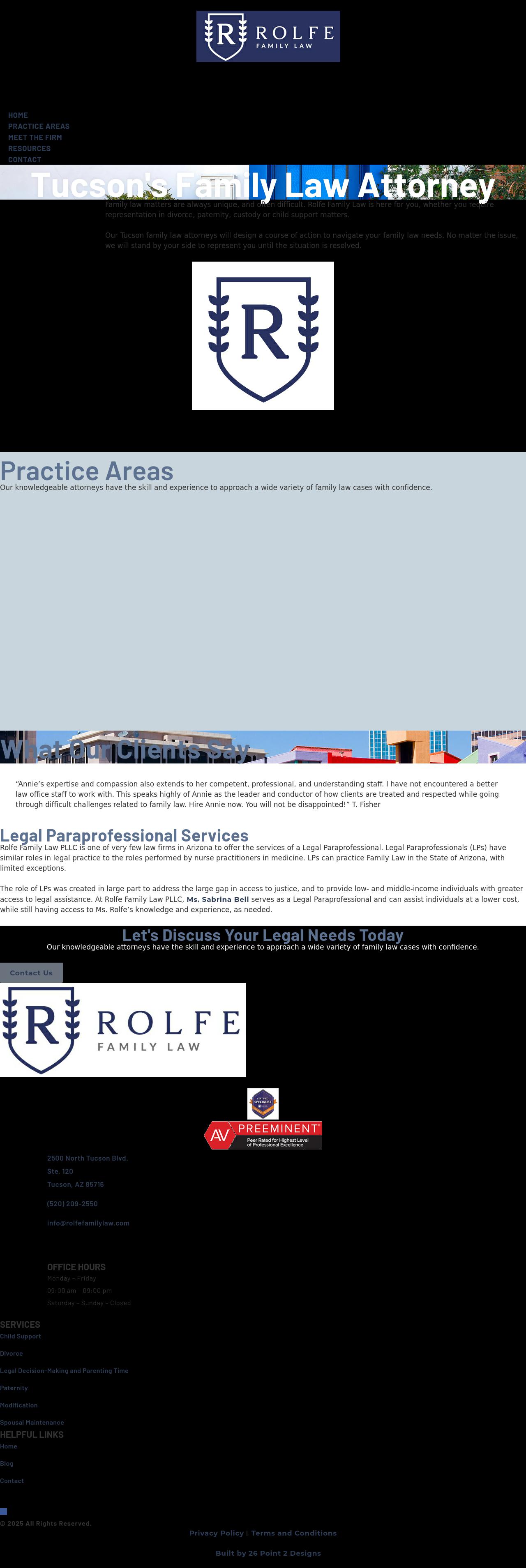 Rolfe Hinderaker, PLLC - Tucson AZ Lawyers