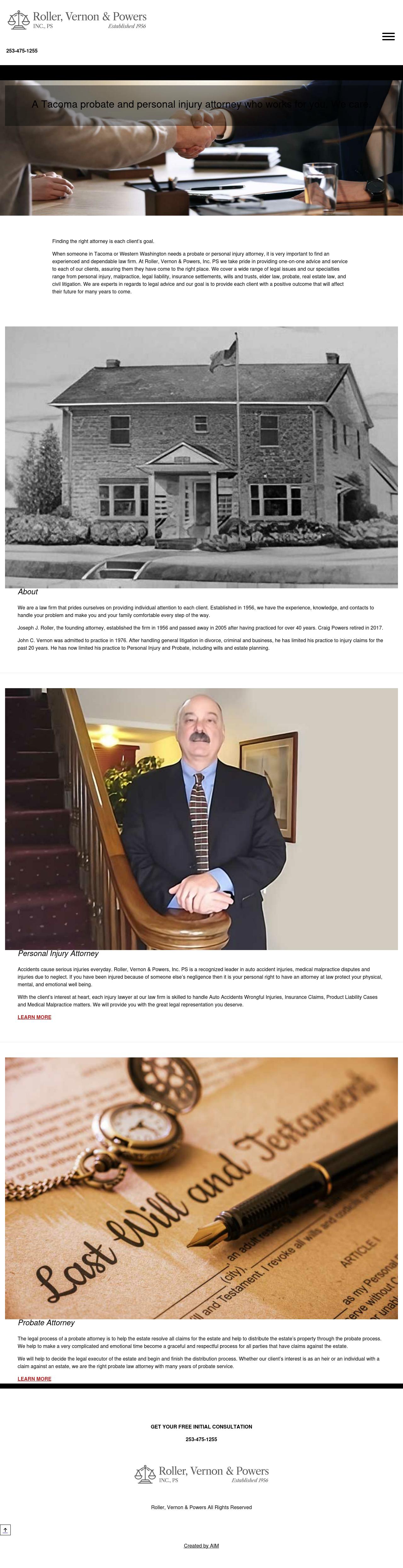 Roller Vernon & Powers Inc PS - Tacoma WA Lawyers