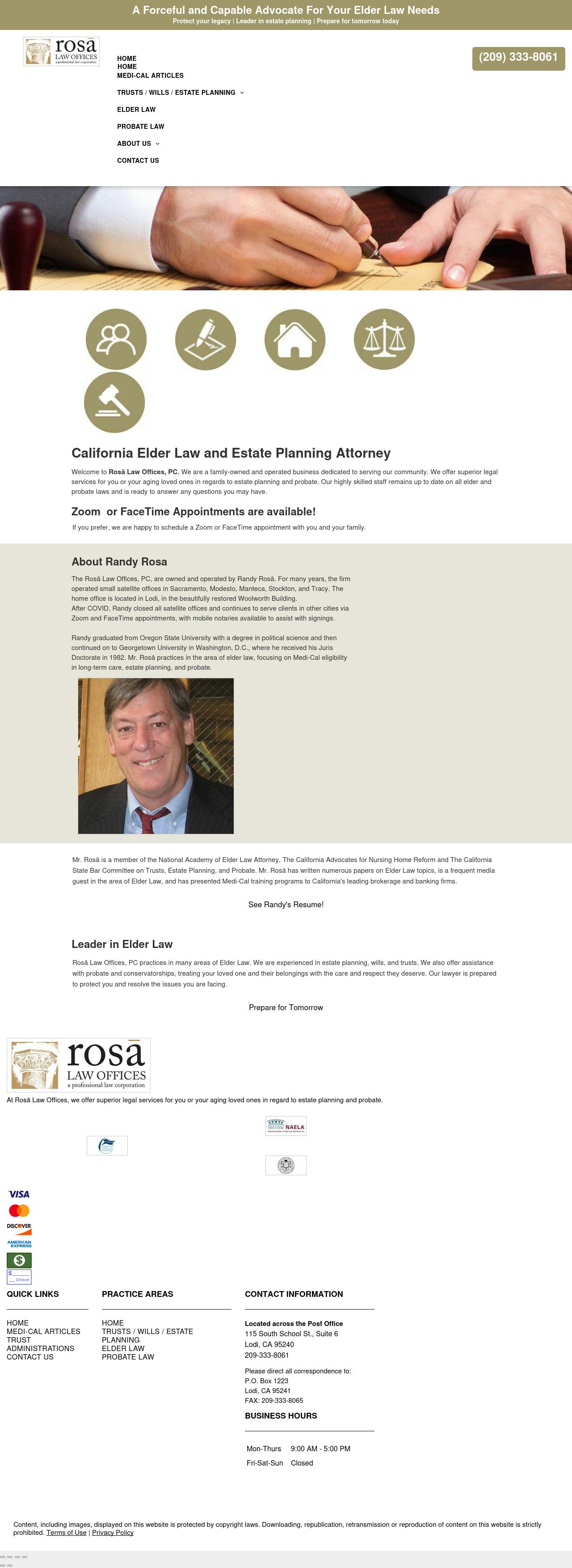 Rosa' Law Offices PC - Lodi CA Lawyers