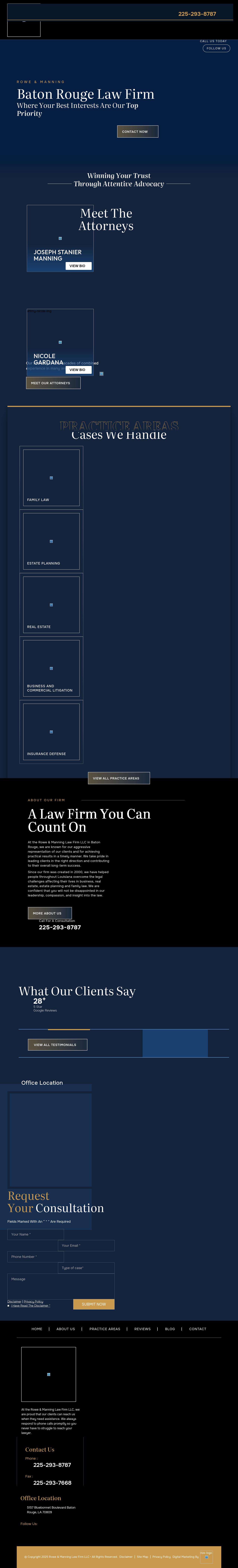 Rowe Law Firm - Baton Rouge LA Lawyers