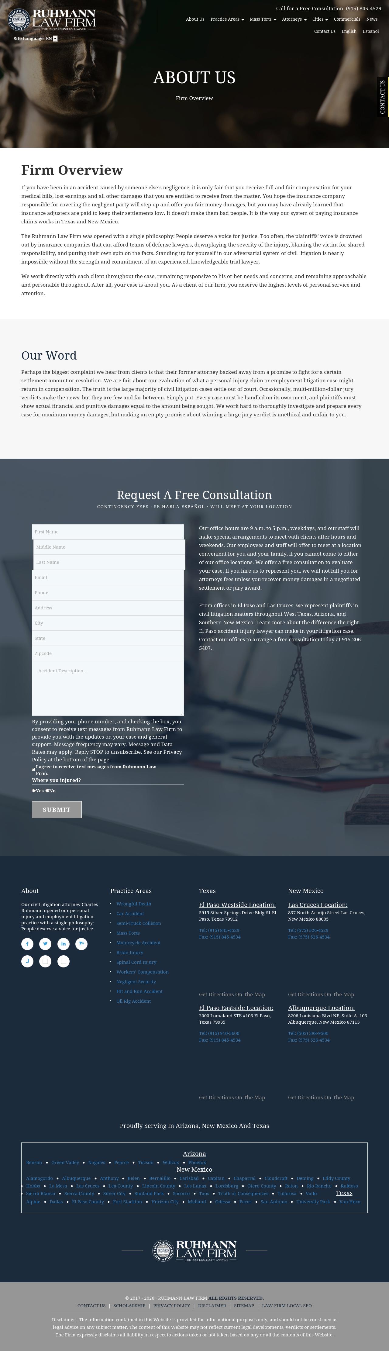 Ruhmann Law Firm - Las Cruces NM Lawyers