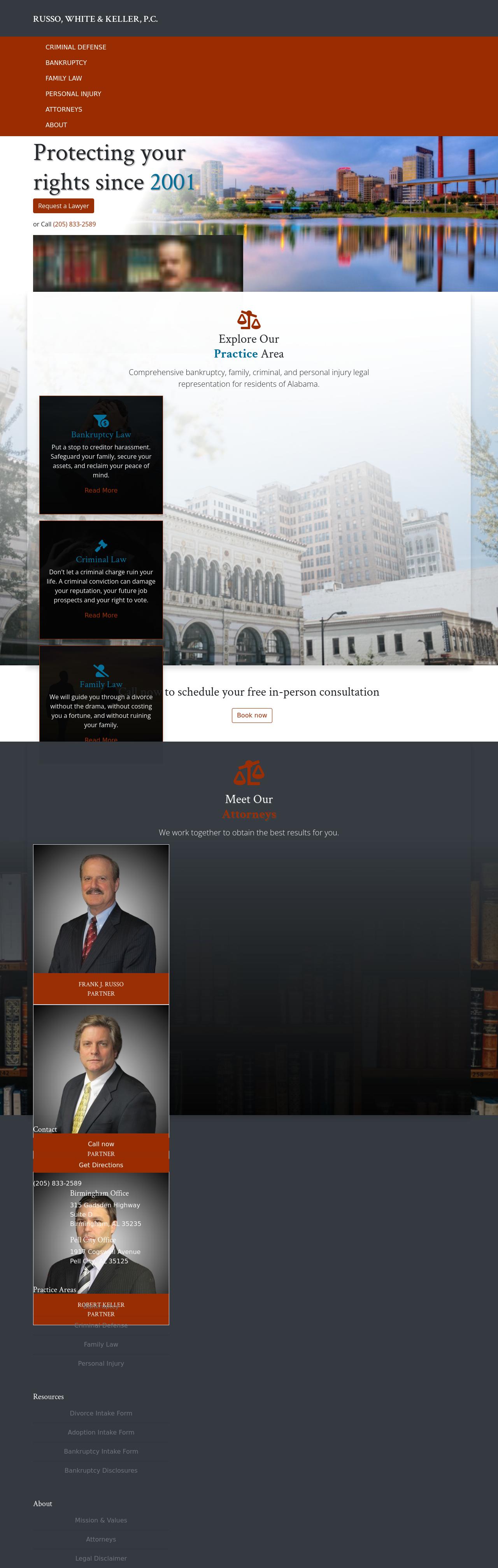 Russo White & Keller PC - Birmingham AL Lawyers