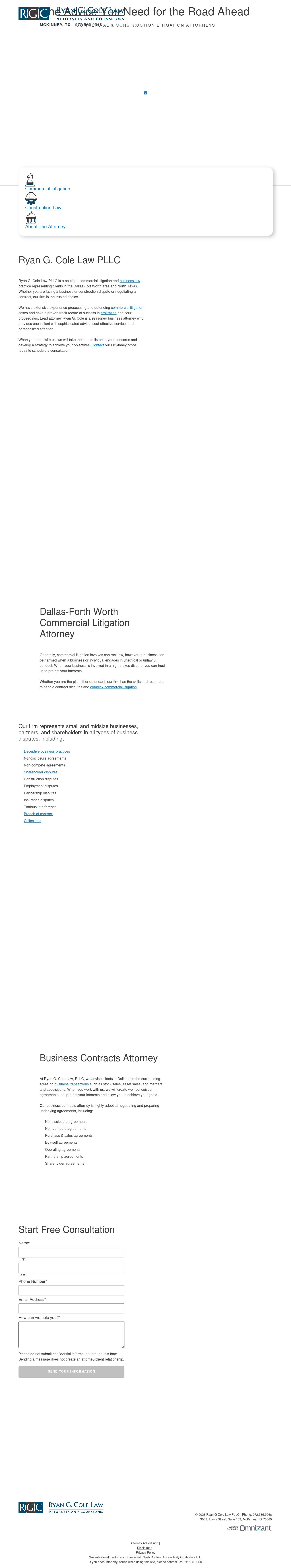Ryan G. Cole Law, PLLC - McKinney TX Lawyers