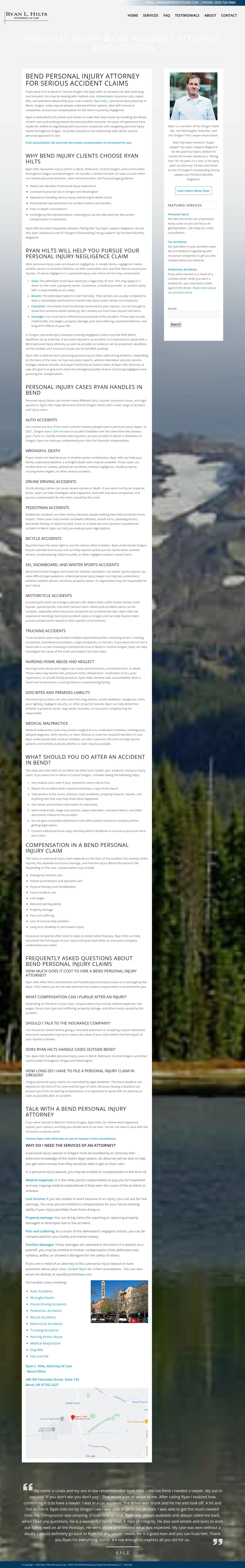 Ryan L. Hilts, Attorney at Law - Bend OR Lawyers