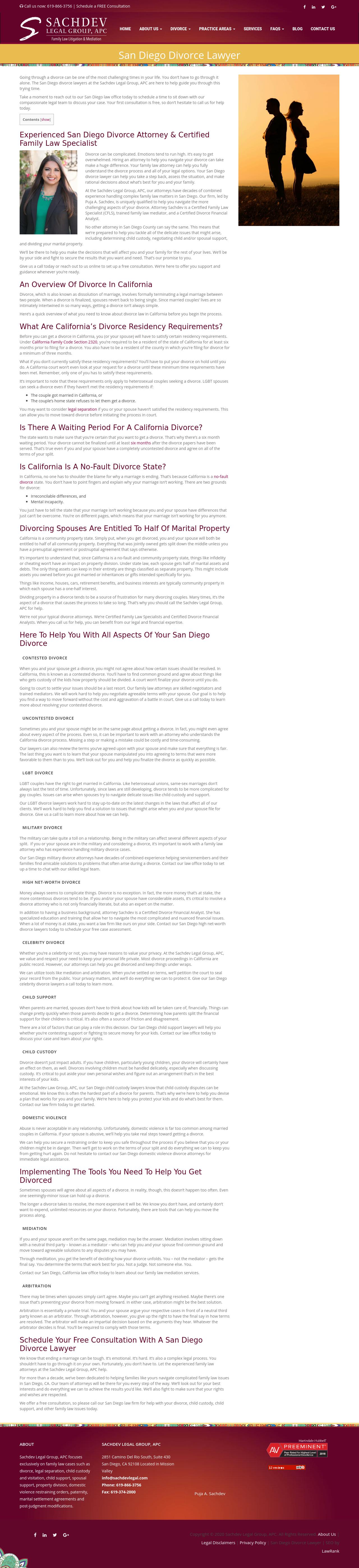 Sachdev Legal Group, APC - San Diego CA Lawyers