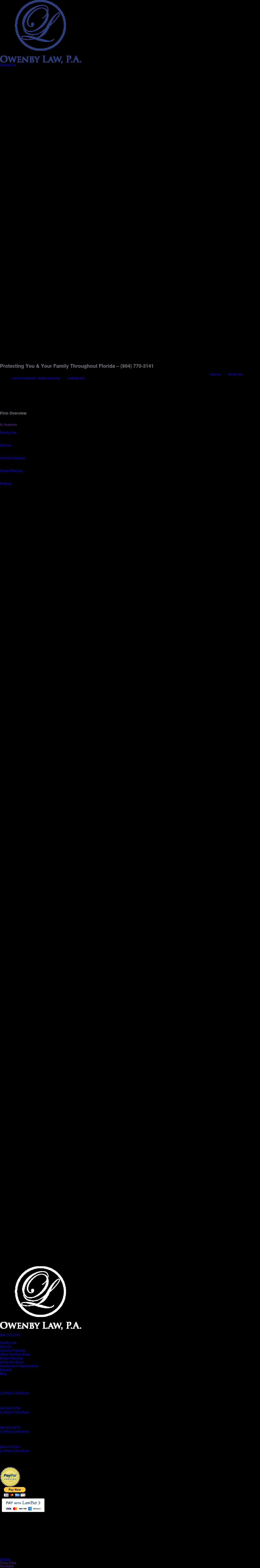Owenby Law, P.A. - Saint Augustine FL Lawyers