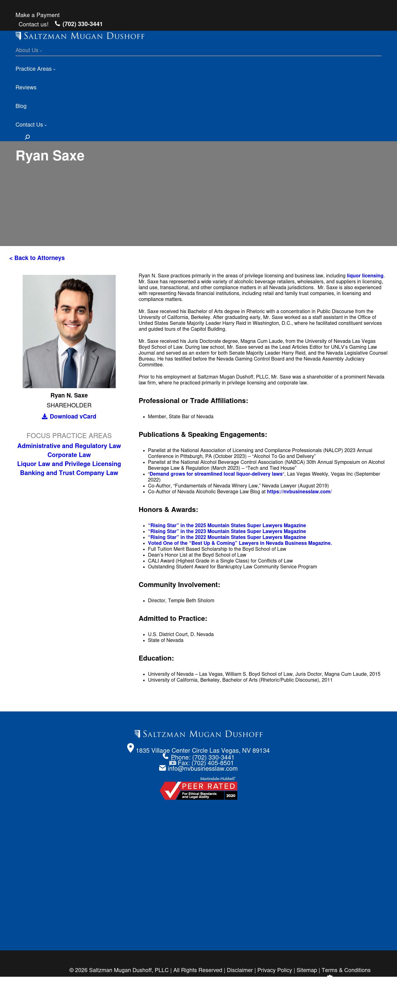 Saltzman Mugan Dushoff, LLC - Las Vegas NV Lawyers