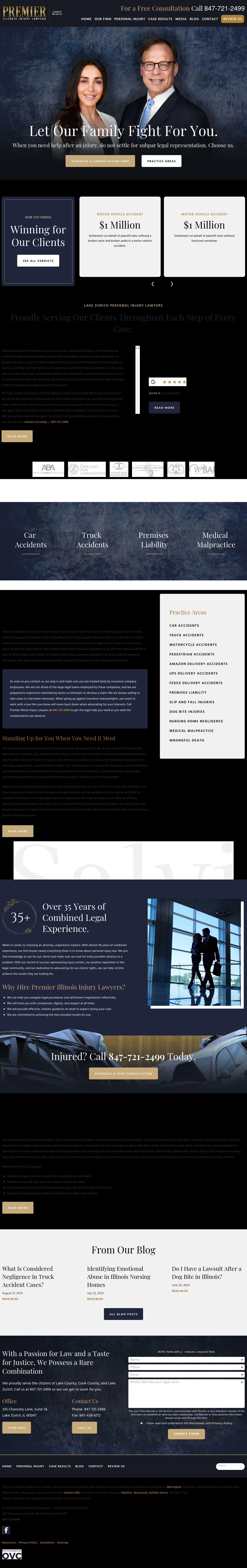 Premier Illinois Injury Lawyers - A Division of Salvi Law, Inc. - Lake Zurich IL Lawyers