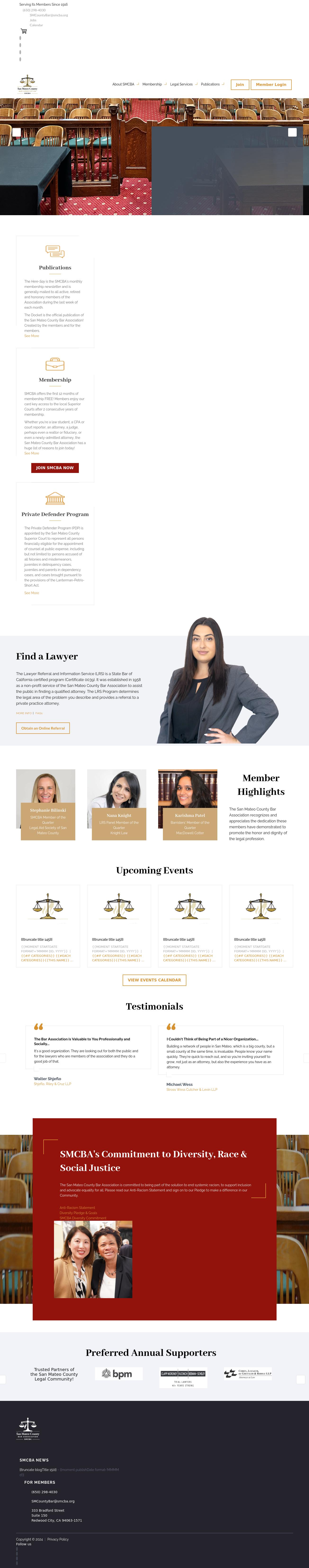San Mateo County Bar Association - Redwood City CA Lawyers