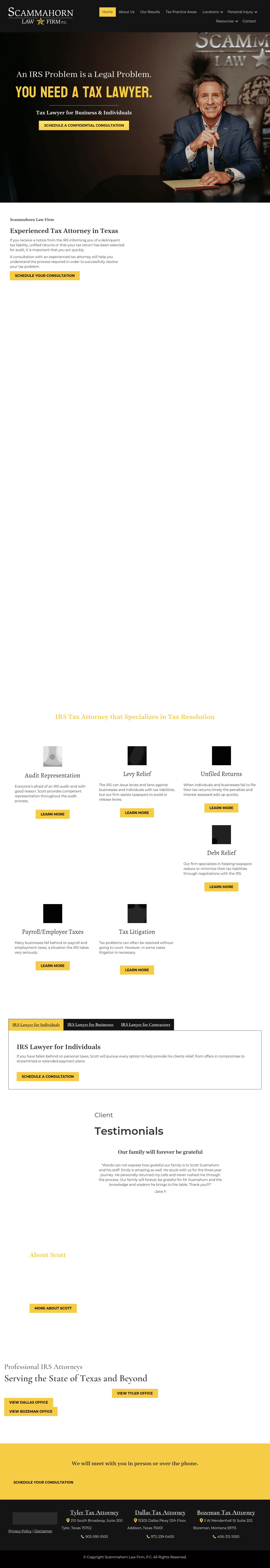 Scammahorn Law Firm, PC - Tyler TX Lawyers