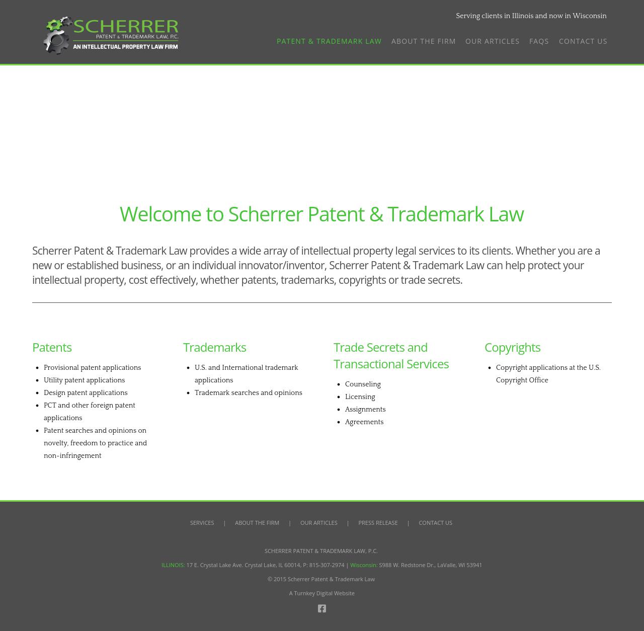 Scherrer Patent & Trademark Law, P.C. - Crystal Lake IL Lawyers