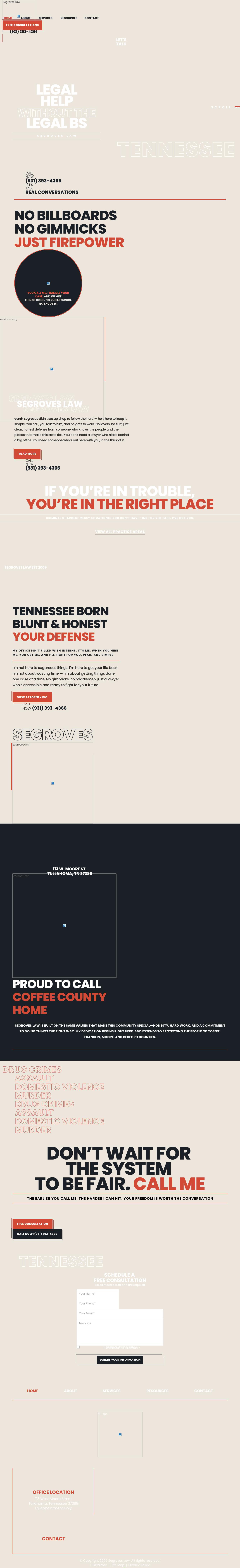 Segroves Law - Tullahoma TN Lawyers