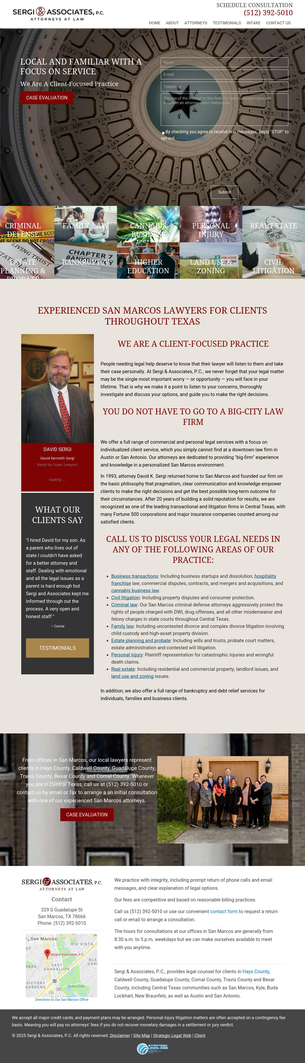 Sergi & Associates, P.C. - San Marcos TX Lawyers