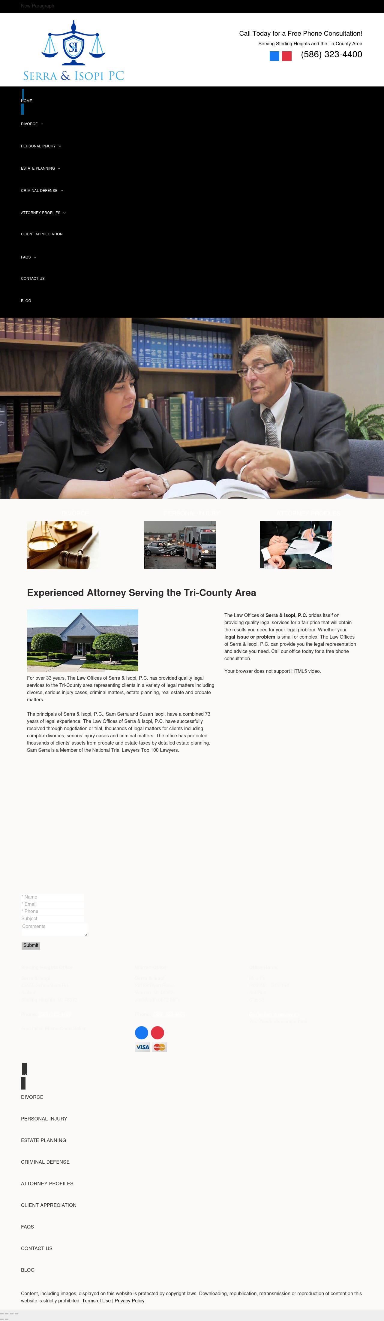 Serra & Isopi PC - Sterling Heights MI Lawyers