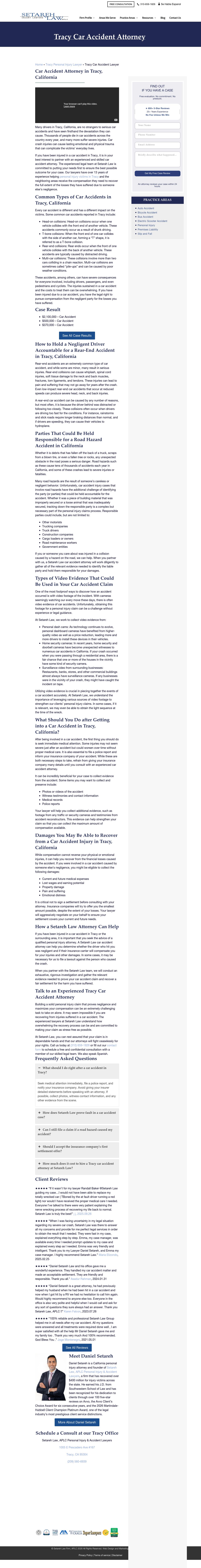 Setareh Law, APLC - Accident & Injury Lawyers - Tracy CA Lawyers