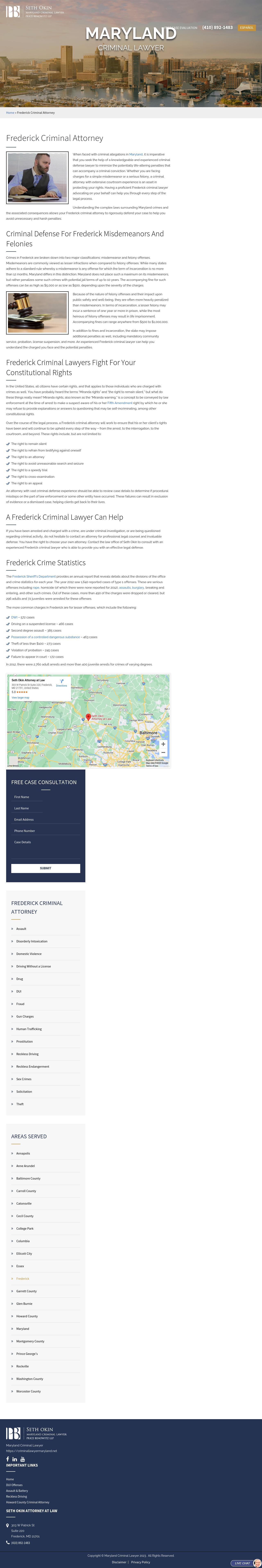 Seth Okin Attorney at Law - Frederick MD Lawyers