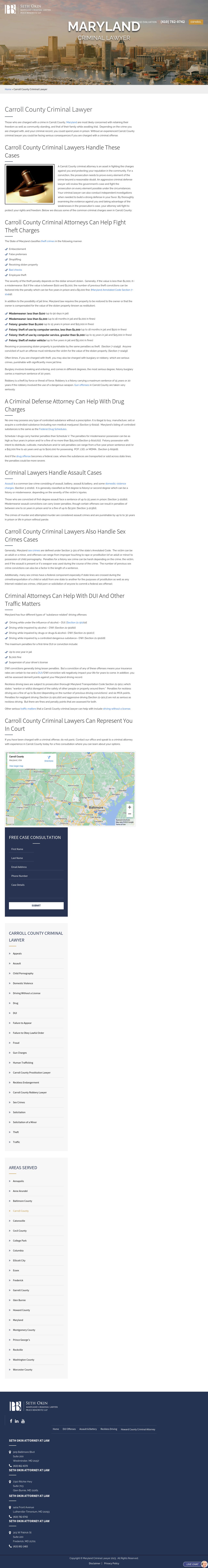 Seth Okin Attorney at Law Westminster, MD - Westminster MD Lawyers