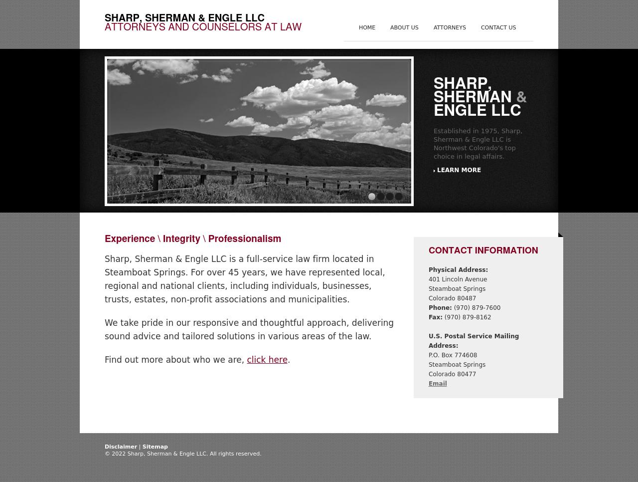 Sharp, Steinke, Sherman & Engle LLC - Steamboat Springs CO Lawyers