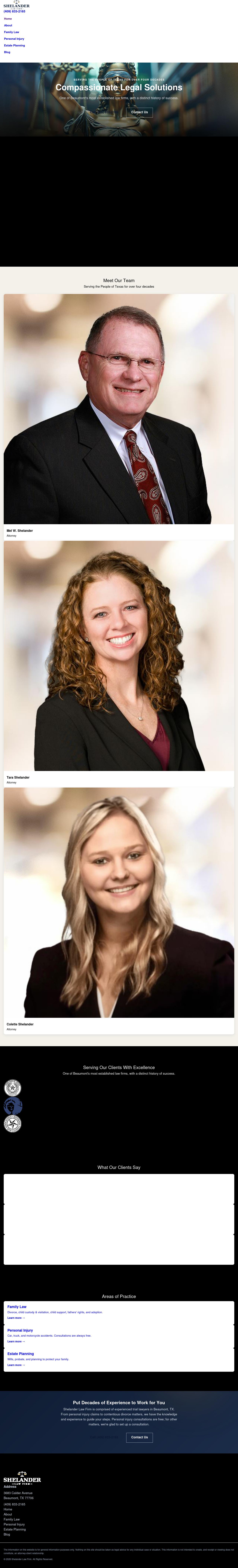 Shelander, Mel W. Attorney - Beaumont TX Lawyers