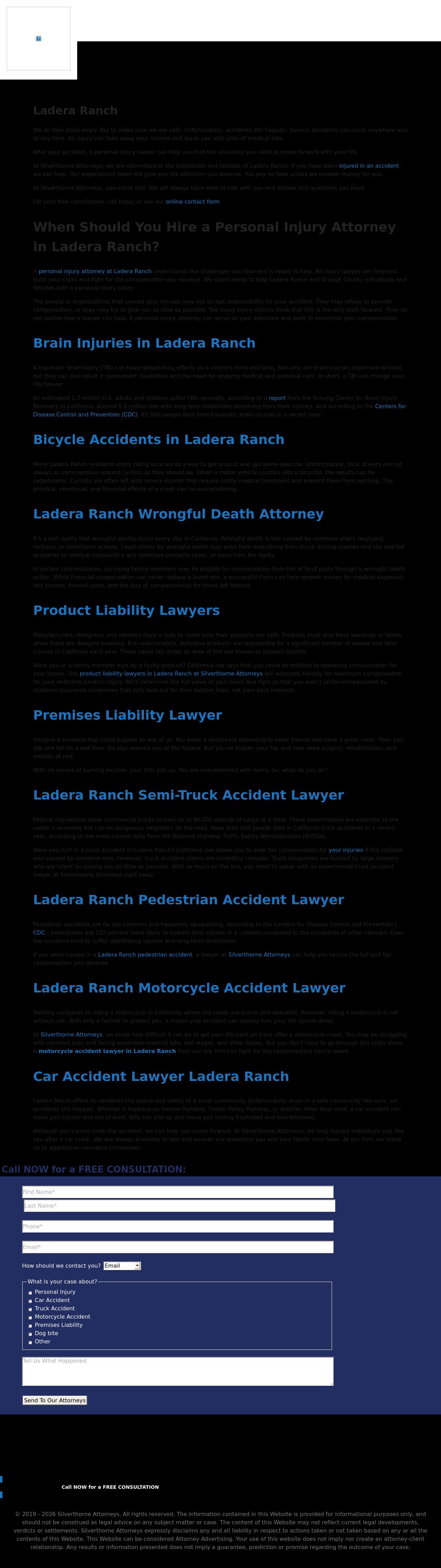 Silverthorne Attorneys - Ladera Ranch CA Lawyers