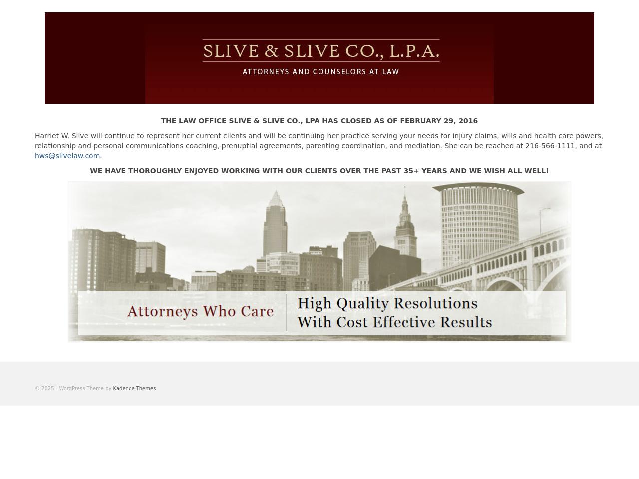 Slive & Slive, Co. L.P.A. - Cleveland OH Lawyers